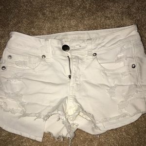American eagle ripped jean shorts size 0 waist 25